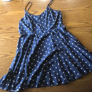 NWT Old Navy polka dot sun dress color navy XL